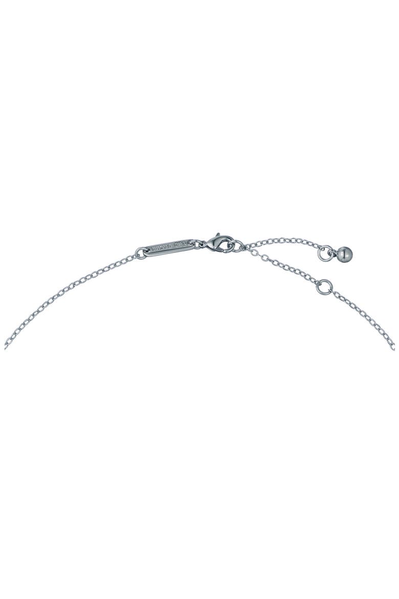 Demina Deco Crystal Pendant Necklace, Alternate, color, SILVER TONE CLEAR CRYSTAL