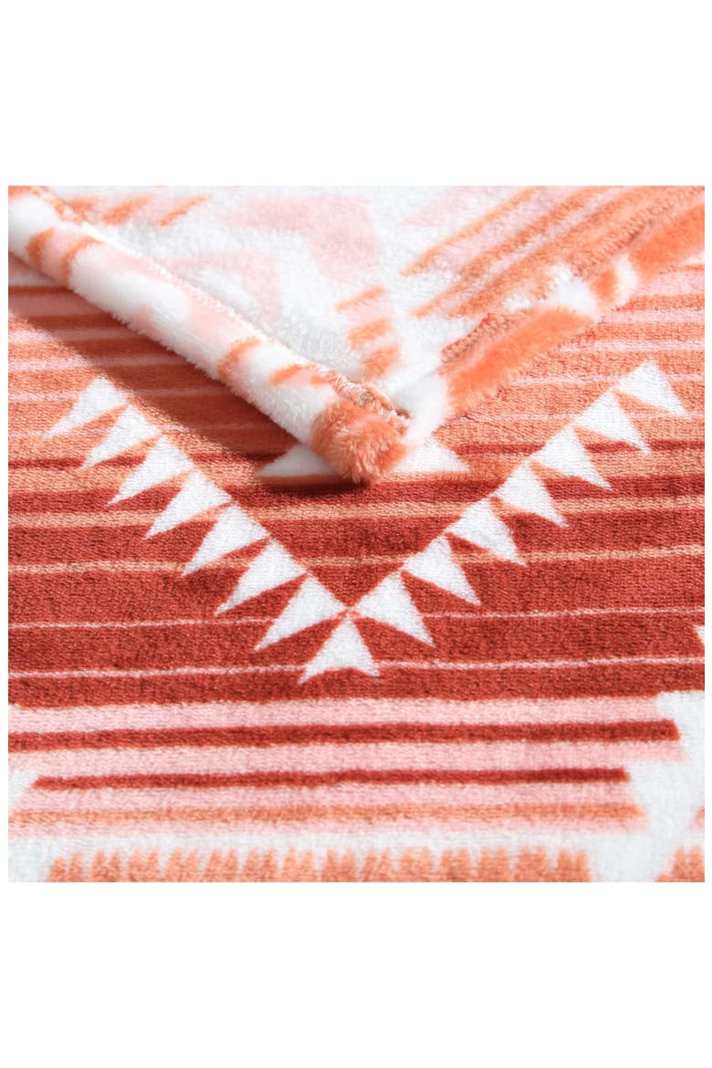 Jericho Peach Throw Blanket, Alternate, color, PINK/ RED