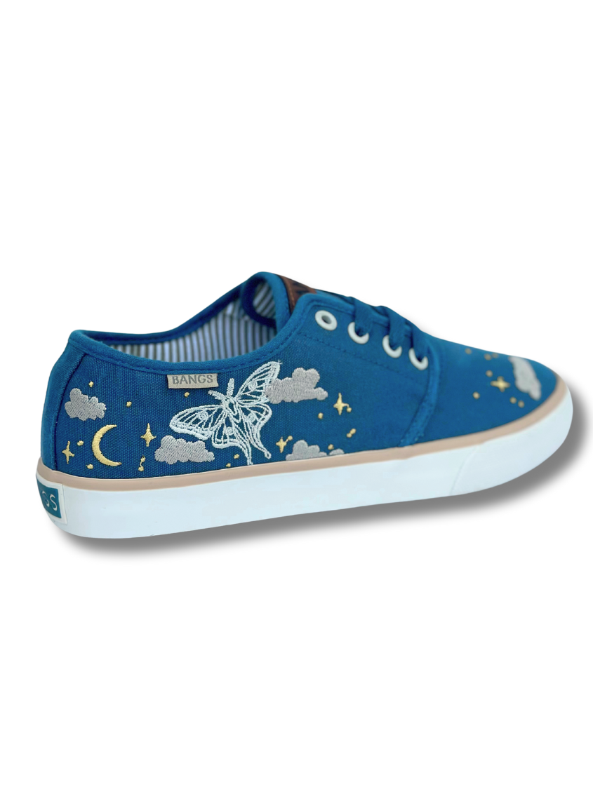 BANGS SHOES Enchanted Skylight Low Top, Alternate, color, Navy Blue