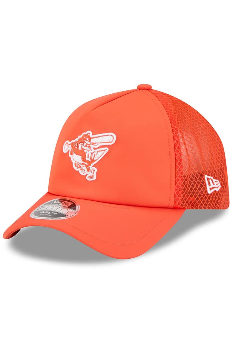 Men's New Era Orange Baltimore Orioles 2026 Batting Practice Alternate Apex 9FORTY Adjustable Hat, Main, color, Orange