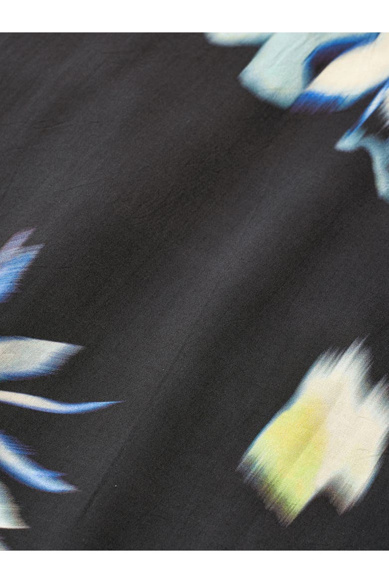 Geam 3/4 Sleeve Floral Shirt, Alternate, color, Muted Lime