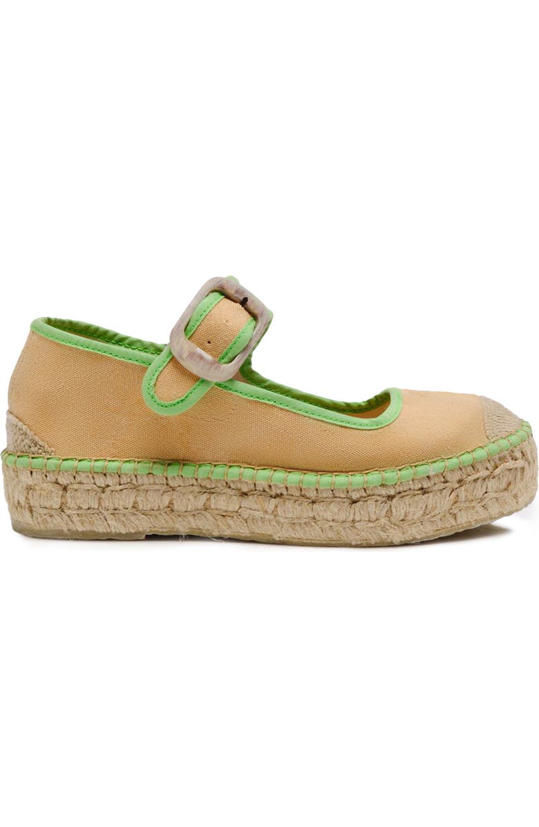Free People Surfside Platform Espadrille, Alternate, color, Salted Lime