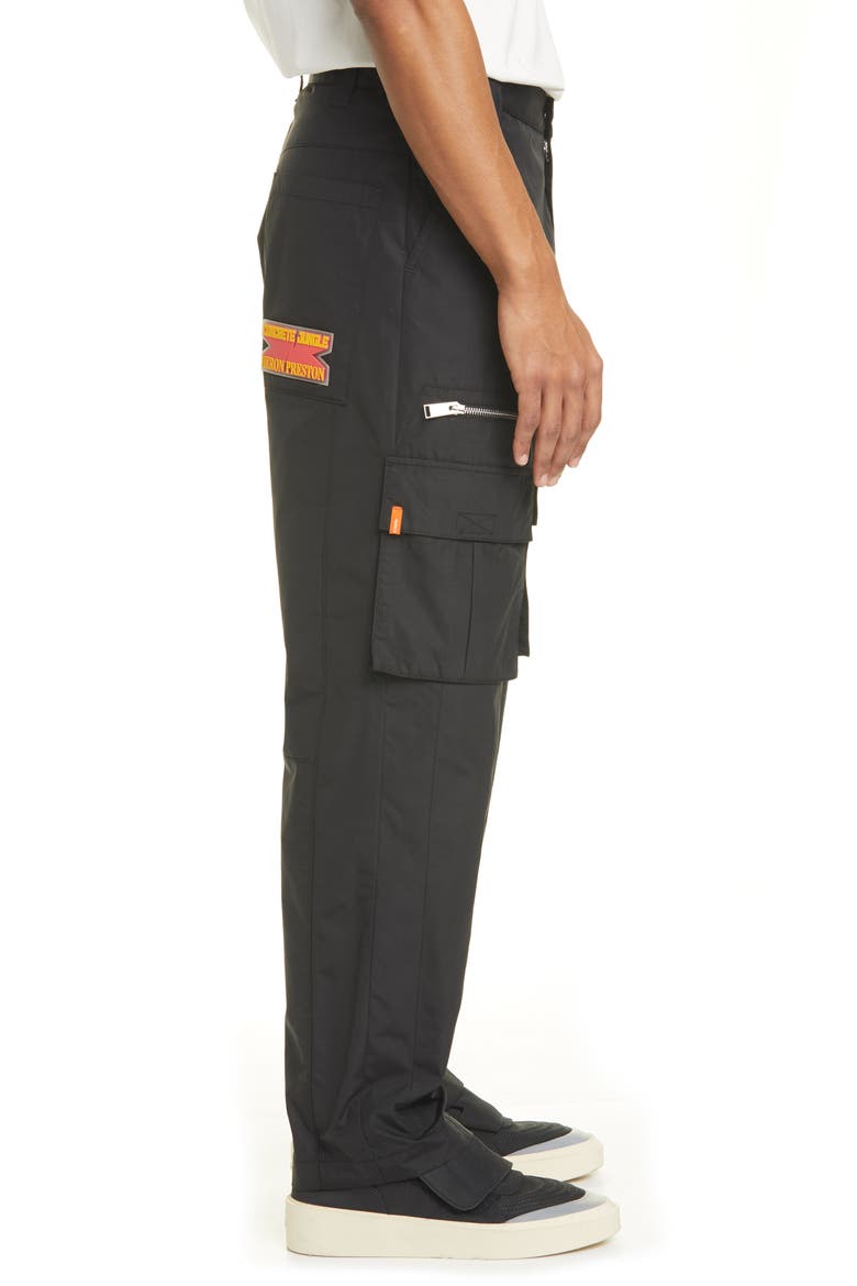 Cargo Pants, Alternate, color, BLACK ORANGE