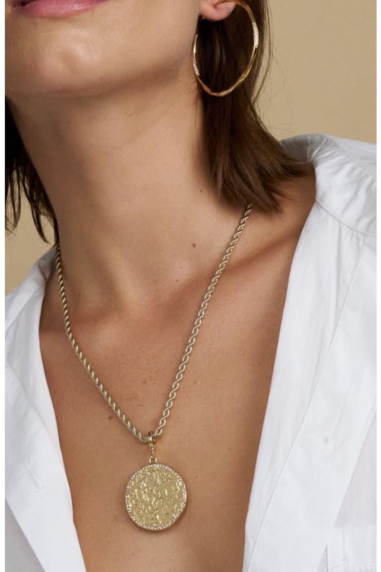 Beachcomber Tatum Medallion Charm, Alternate, color, Gold