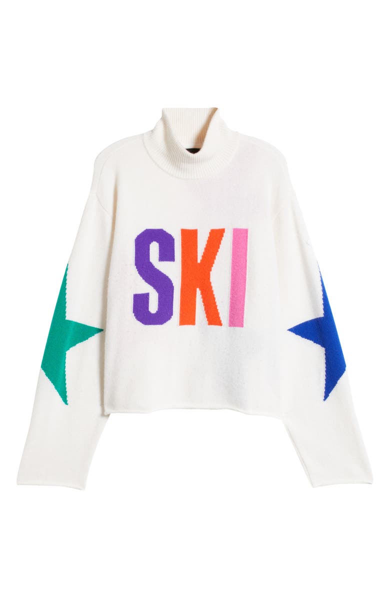 Goldbergh Calore Ski Merino Wool & Cashmere Sweater, Alternate, color, White