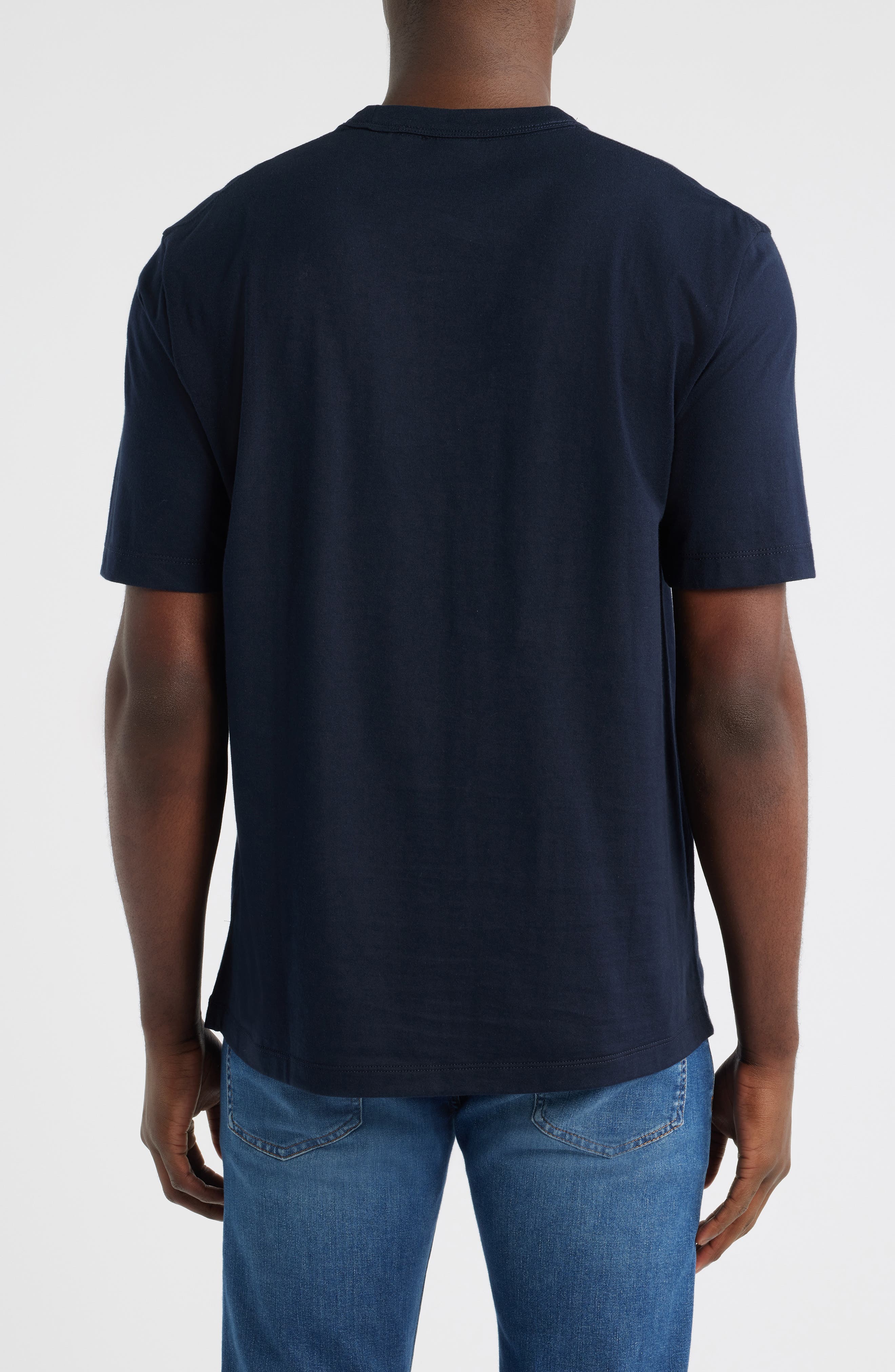 Taut Solid Cotton Logo T-Shirt - image 4