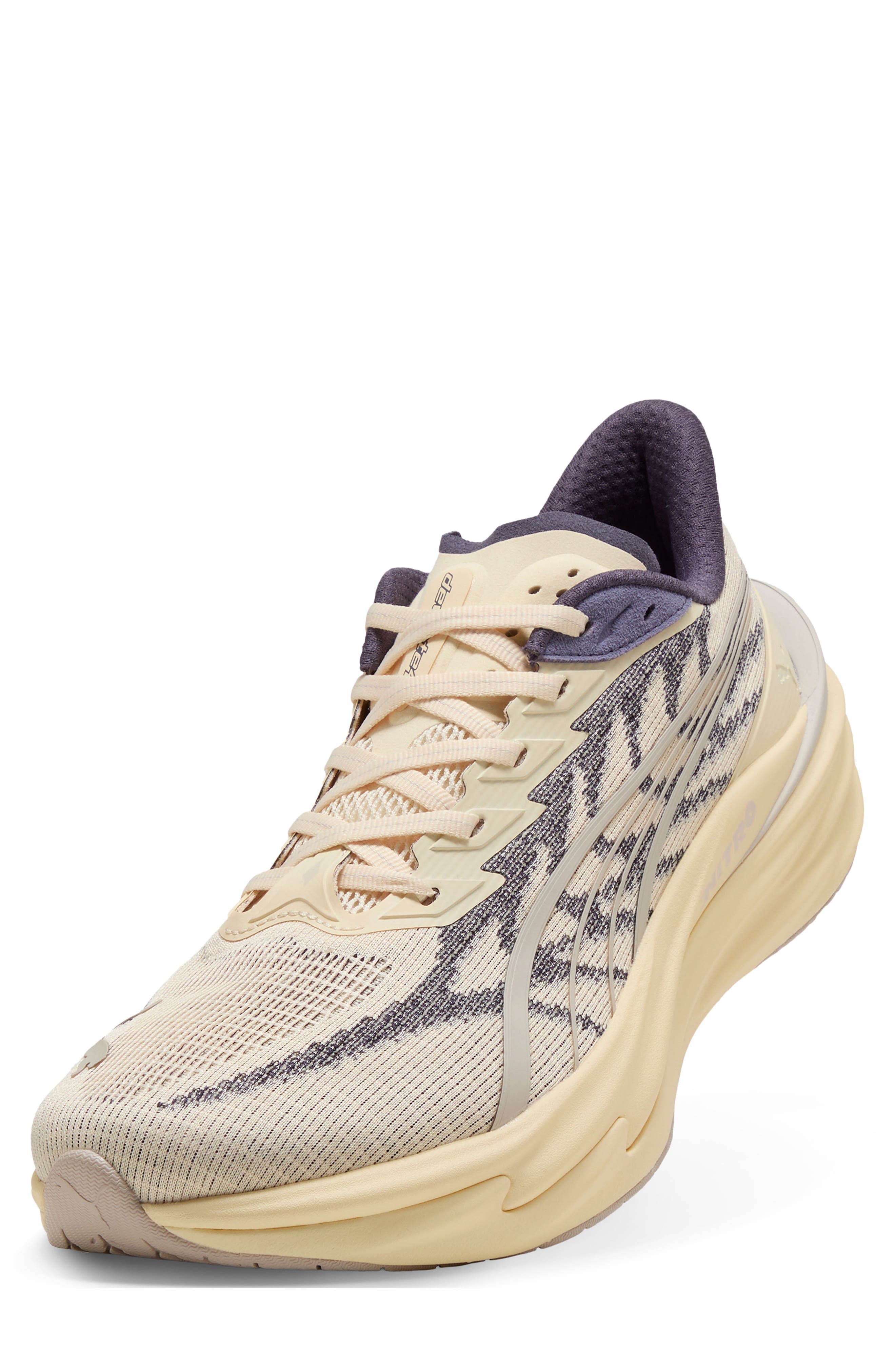 Deviate Nitro 4 Running Shoe, Alternate, color, BUTTERCREAM/ INKY DEPTHS