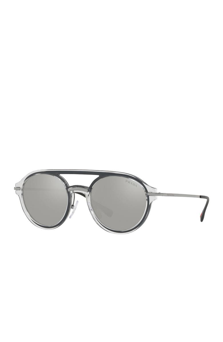 Prada Linea Rossa 51mm Aviator Sunglasses, Alternate, color,