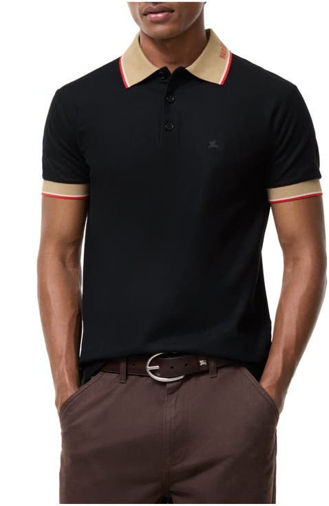 Logo Collar Cotton Polo Shirt