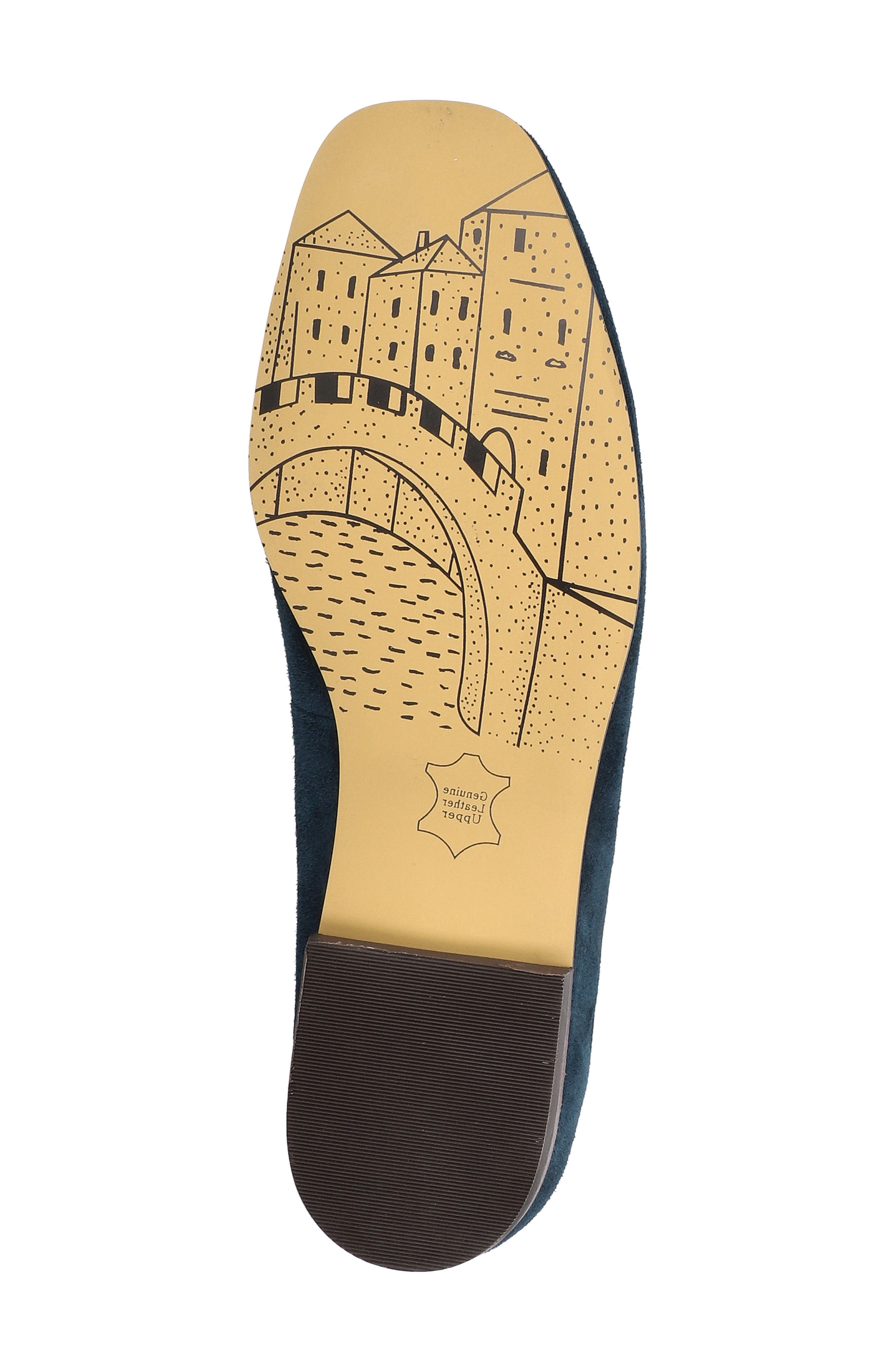 Bella Vita Kimiko Flat, Alternate, color, Navy Kidsuede Leather