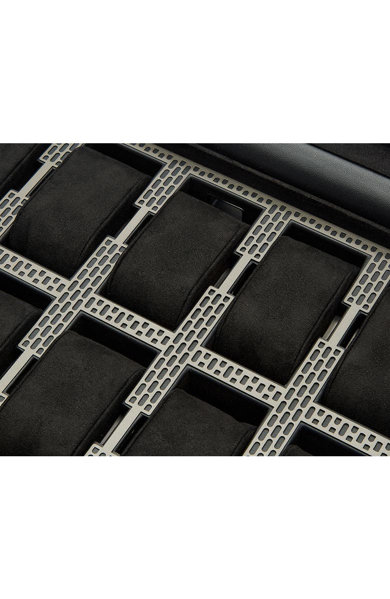 WOLF Axis 10 Piece Watch Box with Drawer, Alternate, color, Powder Coat