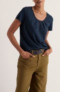 Seasalt Cornwall Appletree Keyhole Organic Cotton T-Shirt