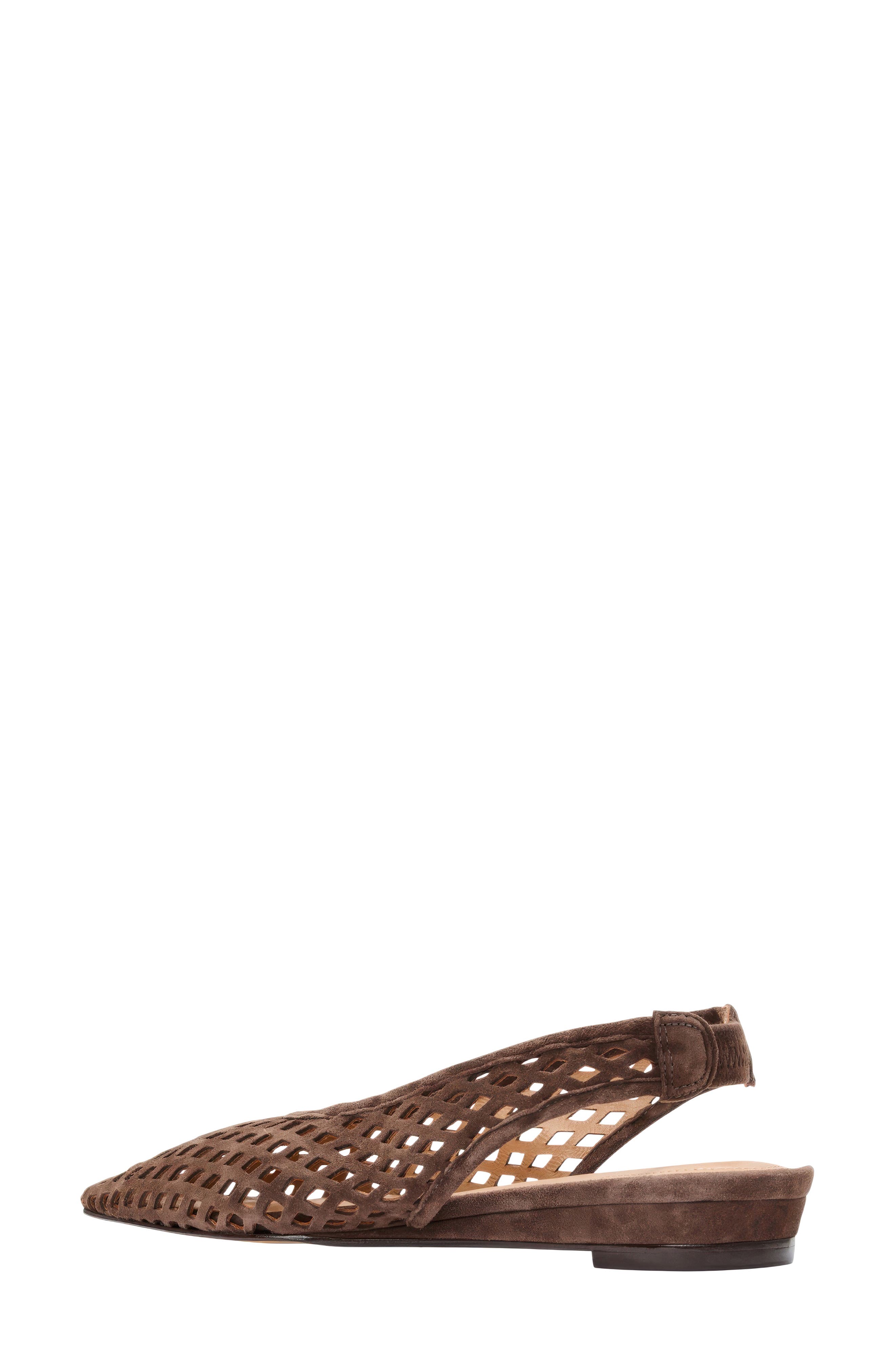 André Assous Brielle Pointed Toe Slingback Flat, Alternate, color, 