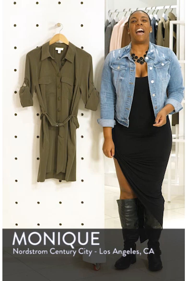 Long Sleeve Utility Shirtdress video