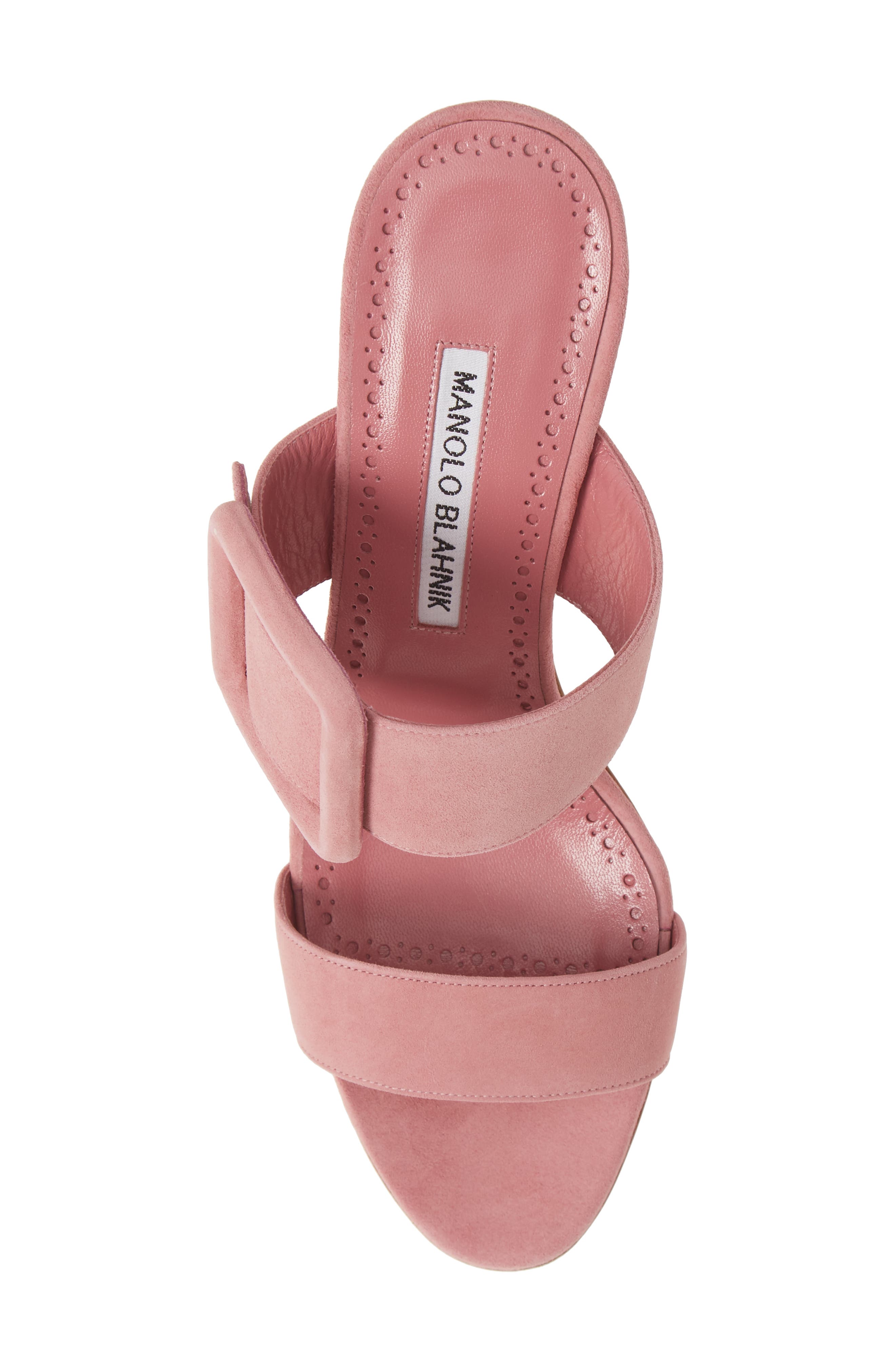 Manolo Blahnik Gable Buckle Slide Sandal, Alternate, color, 