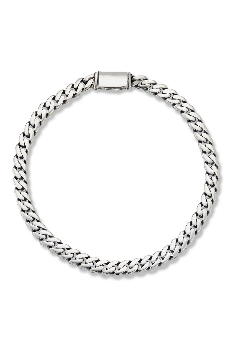Sterling Silver Chain Bracelet, Alternate, color, SILVER
