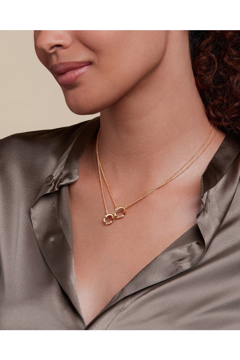 Oasis Necklace, Alternate, color, Gold Plated