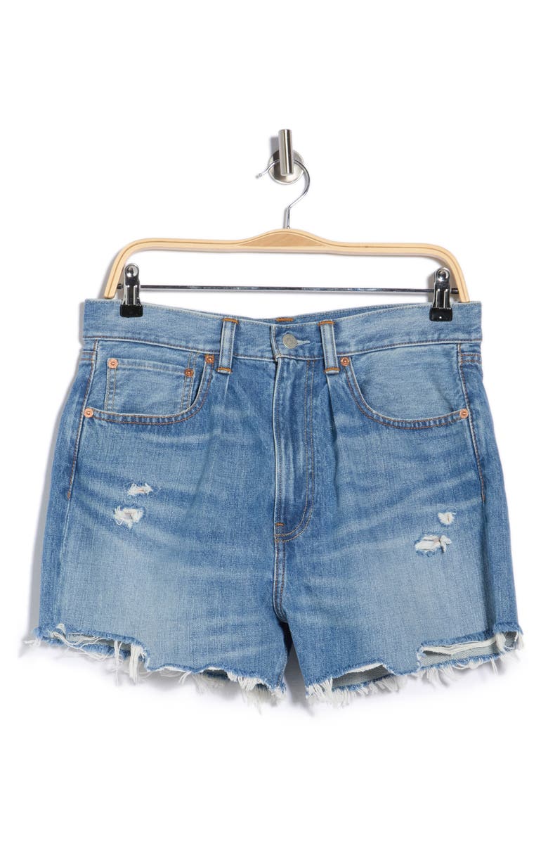 DENIMIST Brooke Denim Shorts, Main, color, Blake W/ Madras Patchwork