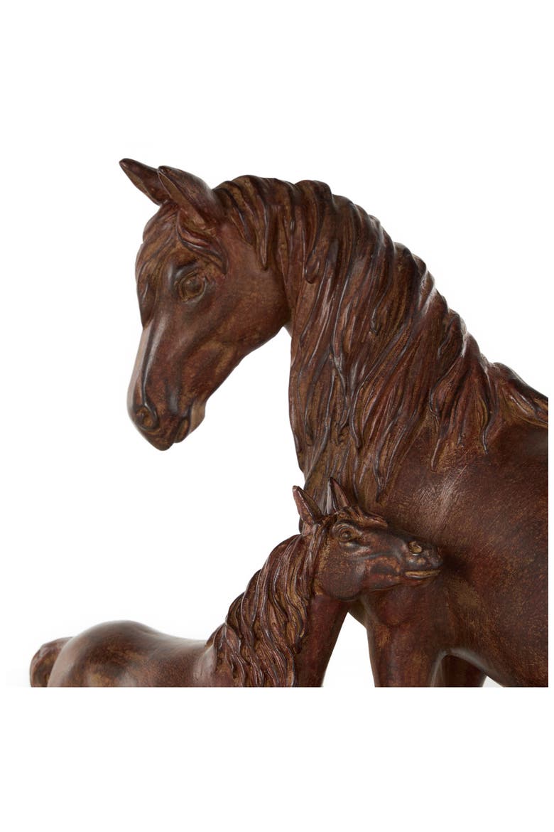 Horse and Foal Sculpture, Alternate, color, BROWN MULTI
