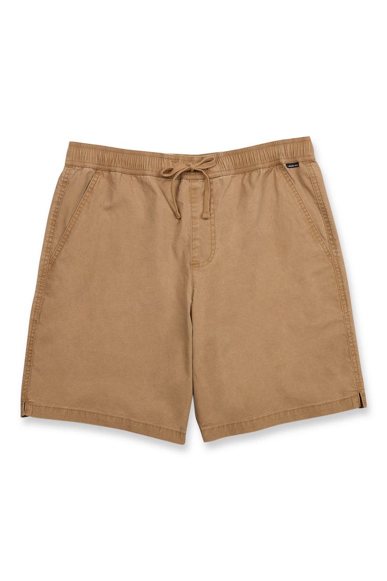 Saltwater Stretch Cotton Drawstring Shorts, Alternate, color, TOBACCO