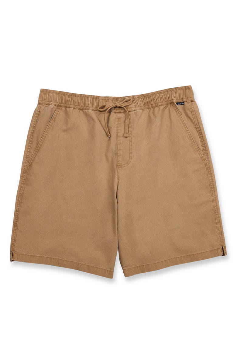 Quiksilver Saltwater Stretch Cotton Drawstring Shorts, Alternate, color, Tobacco