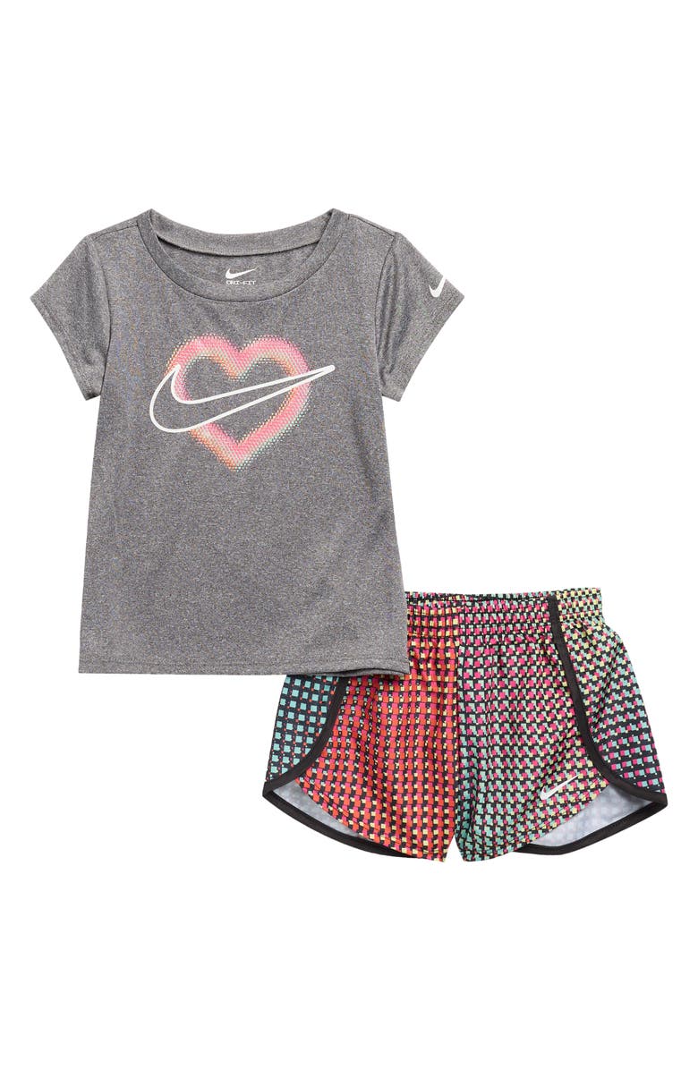 Nike Pixel Pop Sprinter Tee & Short Set, Main, color, Trenched