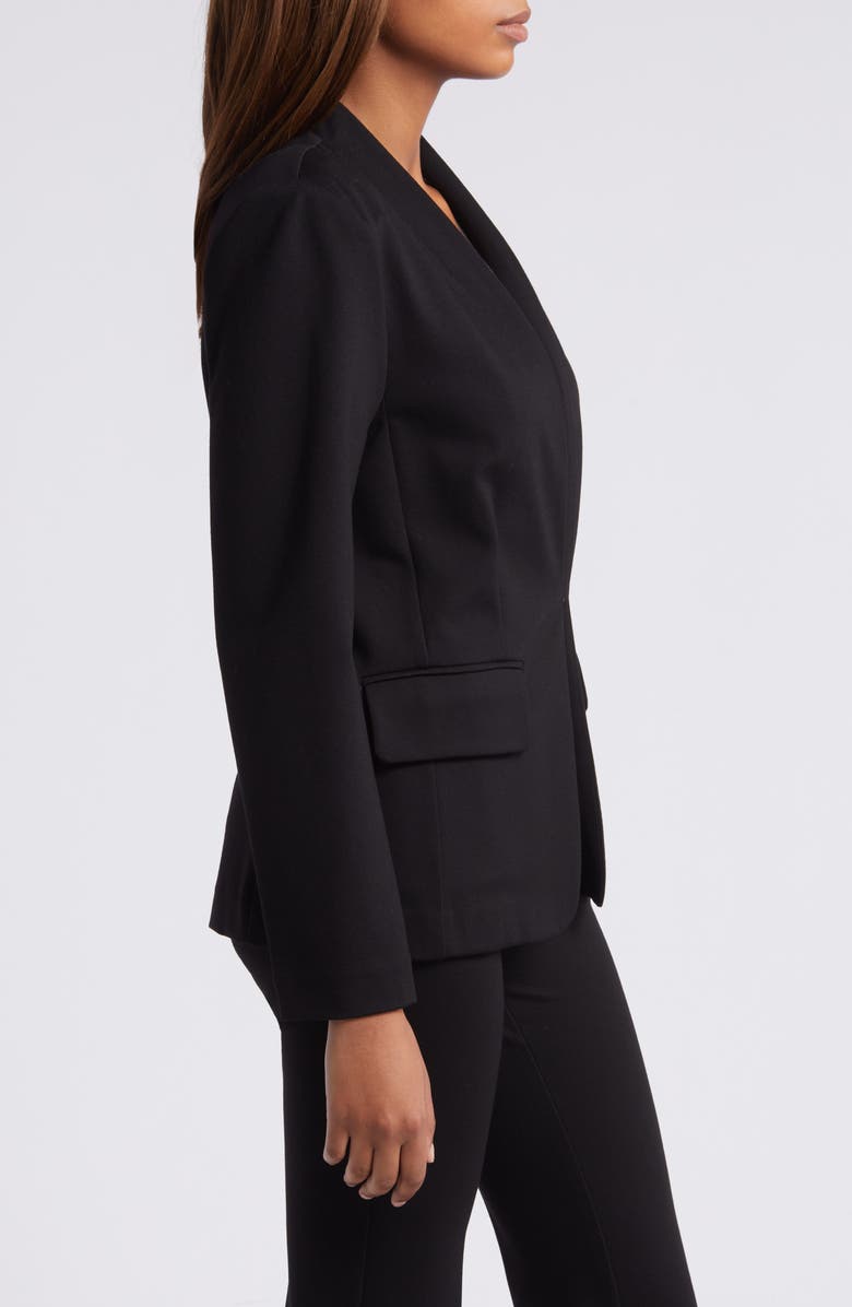 Isaac Mizrahi New York Collarless Ponte Jacket, Alternate, color, 