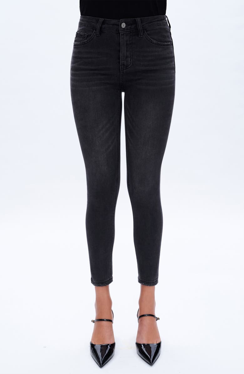 Bayeas High Waist Ankle Straight Leg Jeans, Main, color, 