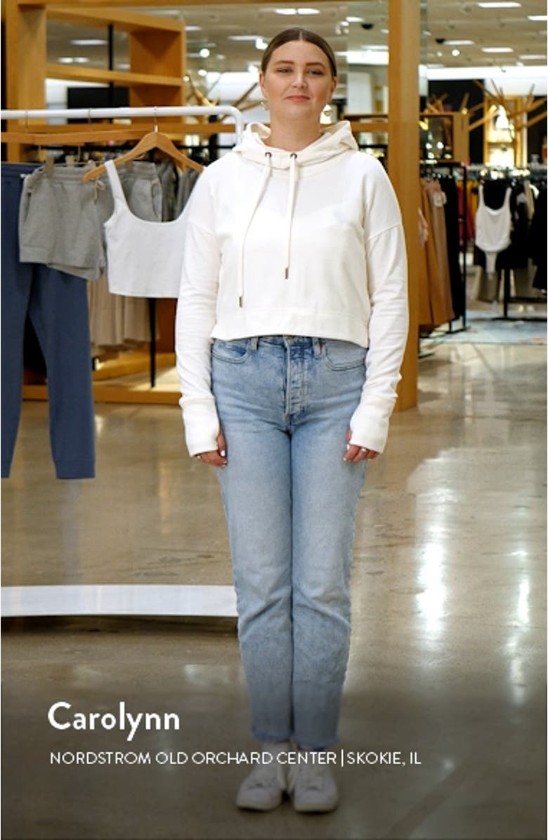 Escape Luxe Fleece Crop Hoodie, sales video thumbnail