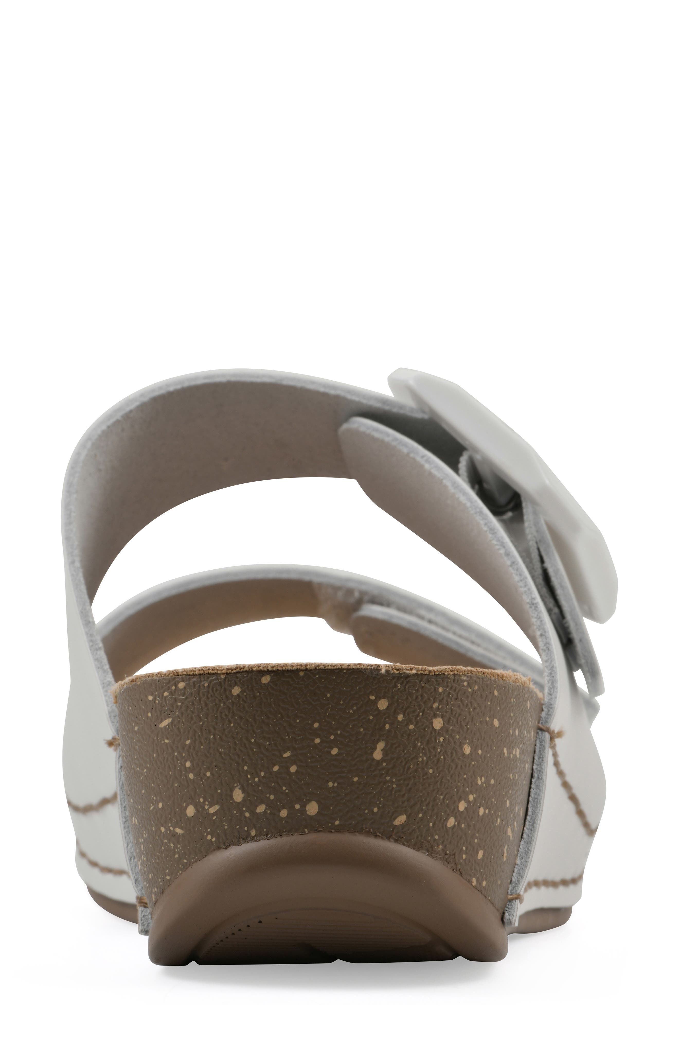 Fearful Wedge Sandal, Alternate, color, WHITE LEATHER