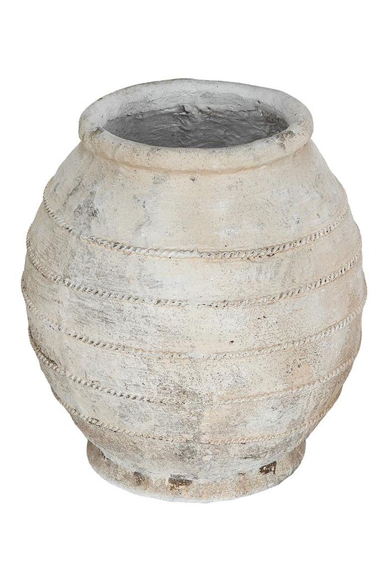 Round Flower Pot, Main, color, WHITE
