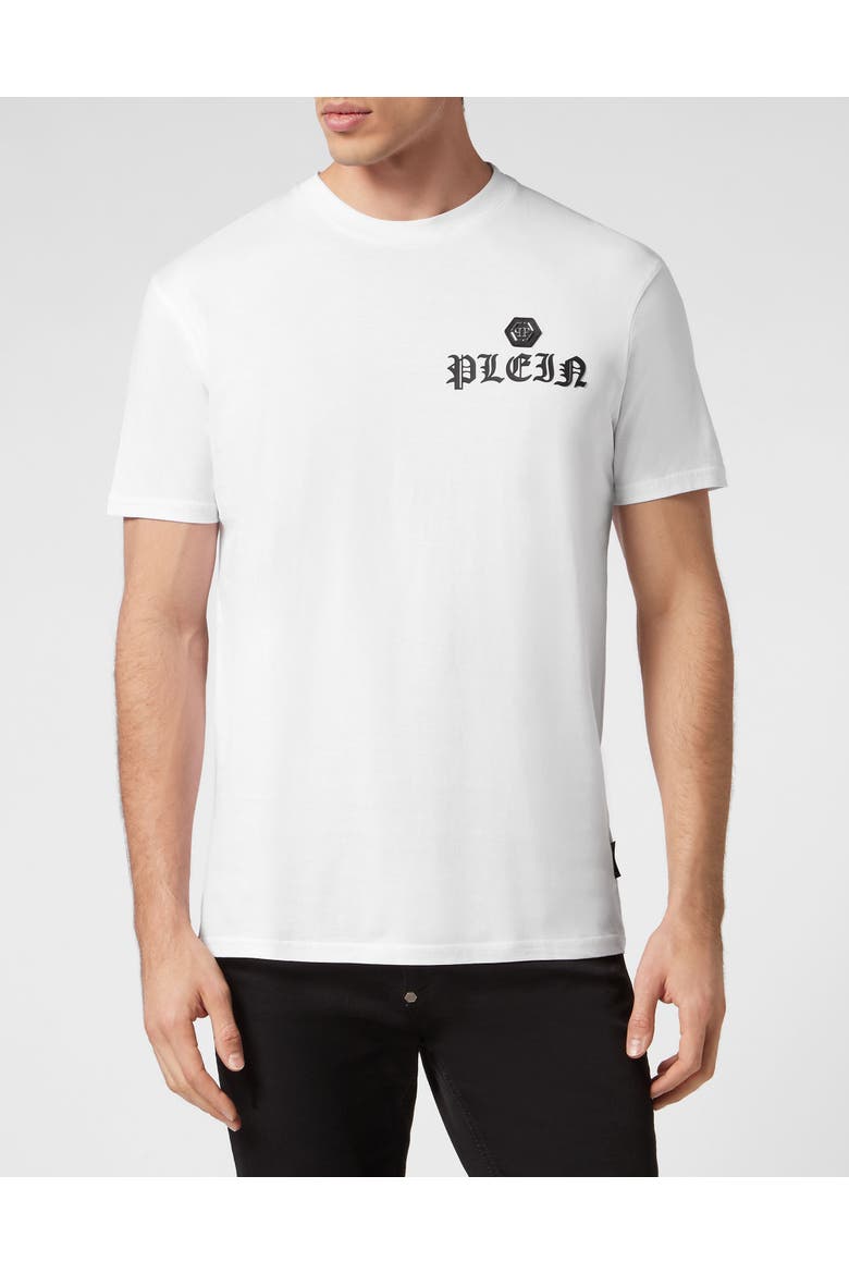 T-Shirt Round Neck Ss Men, Main, color, white