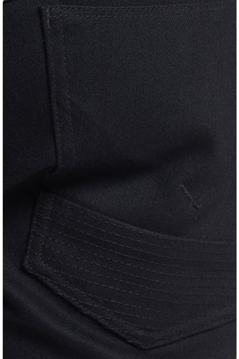Blinder Skinny Fit Moto Jeans, Alternate, color, RAW BLACK