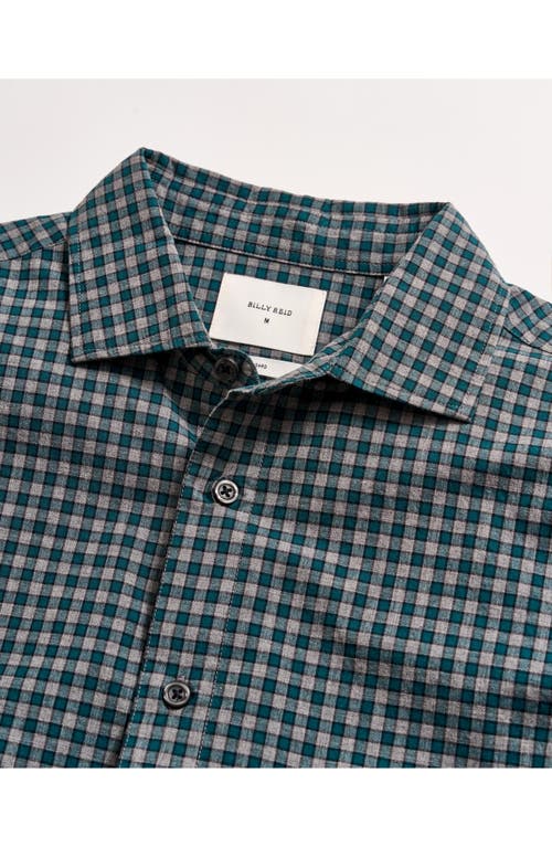 Billy Reid Tuscumbia Sport Shirt In Deep Teal/multi