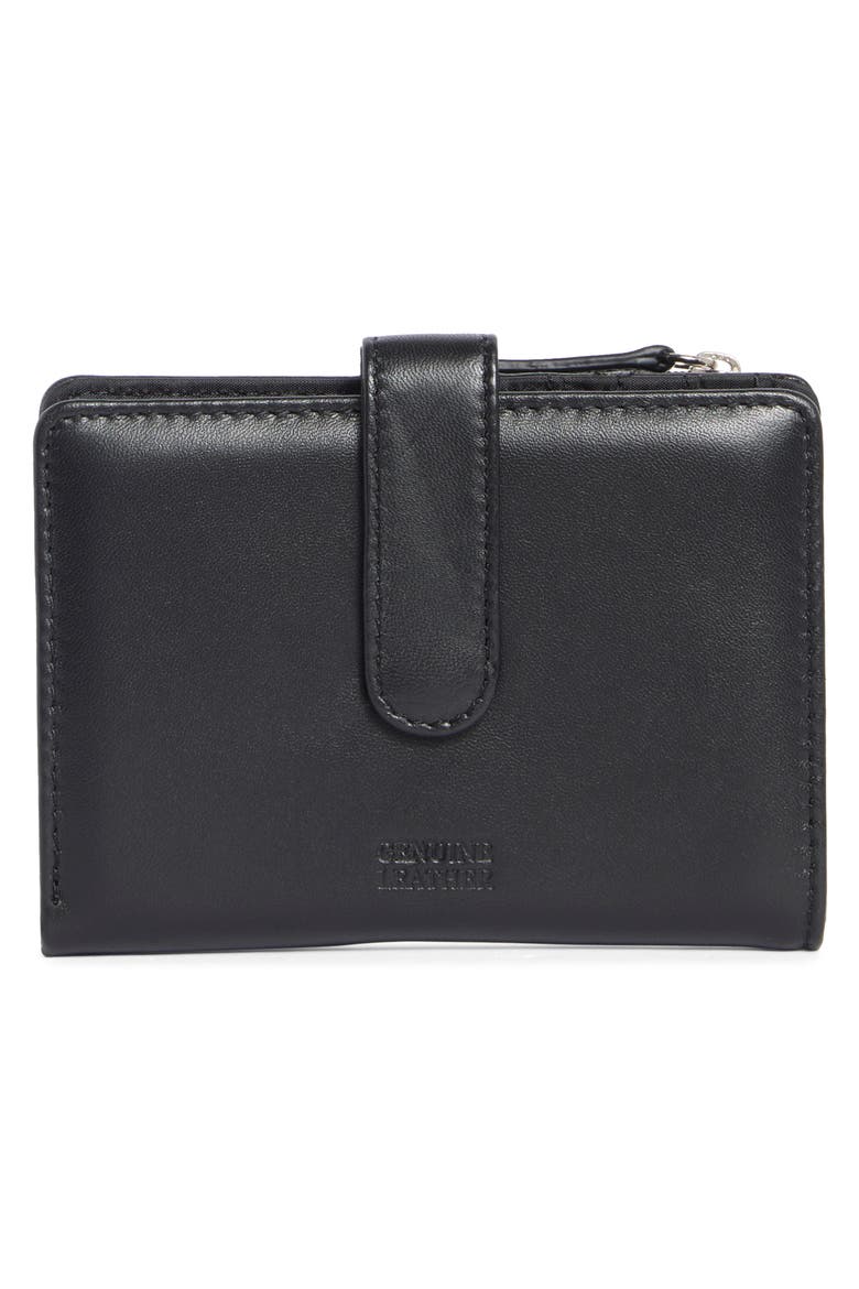 Campbell Quilted Leather Wallet, Alternate, color, BLACK