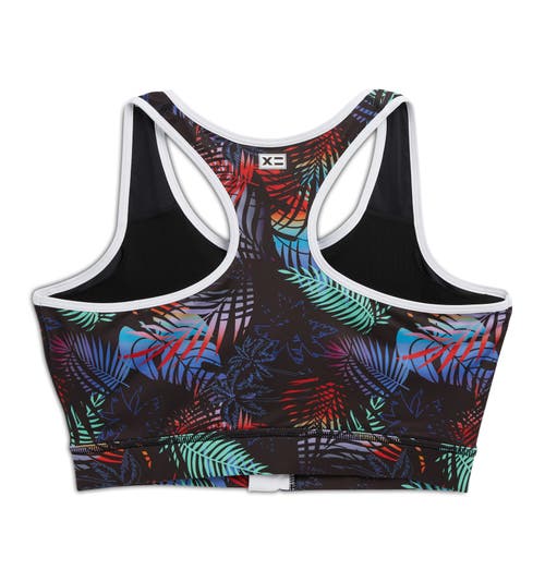 Tomboyx Racerback Zip Compression Bikini Top In Multi