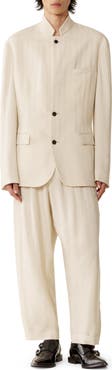 Lanvin Viscose Jacket With Stand-Up Collar