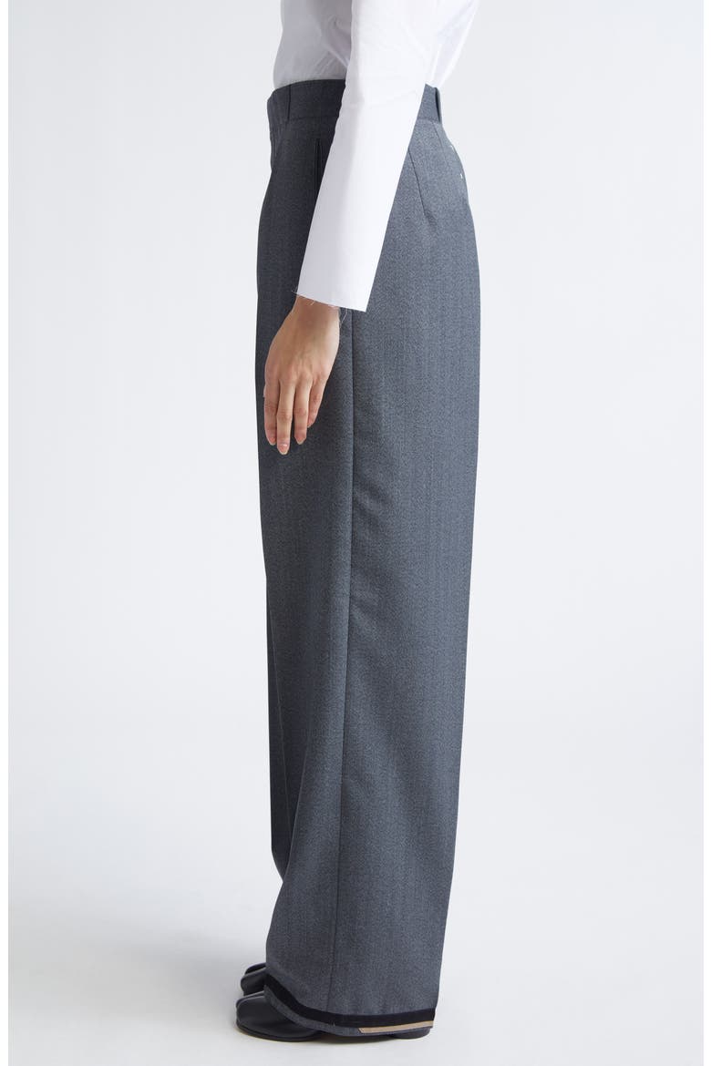 Memory of the Hem Herringbone Straight Leg Pants, Alternate, color, ANTHRACITE