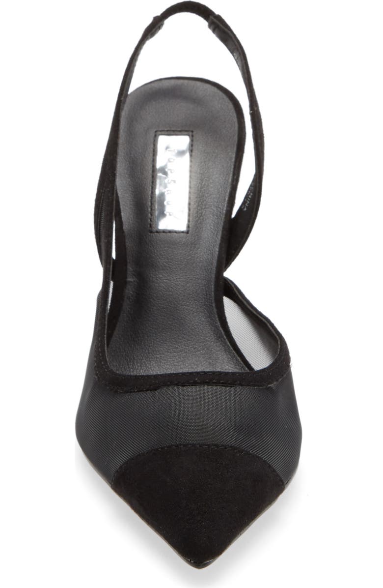 Topshop Fate Pointed Toe Mesh Pump, Alternate, color,