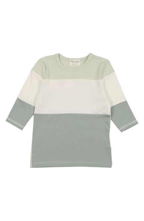 Kids' Rugby Stripe Cotton Blend T-Shirt (Toddler & Little Kid)