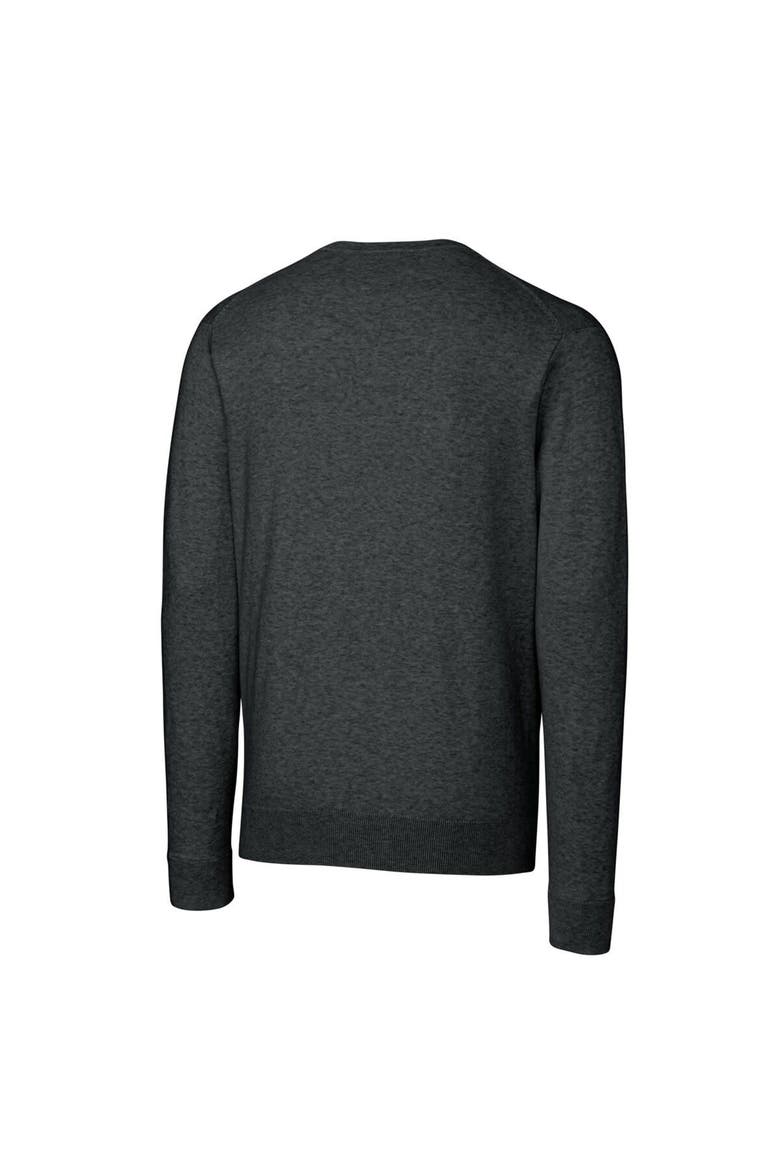 Men's Cutter & Buck Heather Charcoal New Mexico State Aggies Lakemont Tri-Blend Big & Tall V-Neck Pullover Sweater, Alternate, color, Heather Charcoal