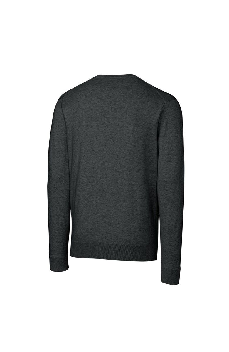 Cutter & Buck Men's Cutter & Buck Heather Charcoal New Mexico State Aggies Lakemont Tri-Blend Big & Tall V-Neck Pullover Sweater, Alternate, color,