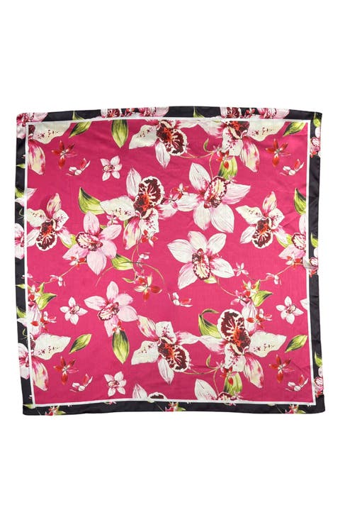 Floral Square Scarf