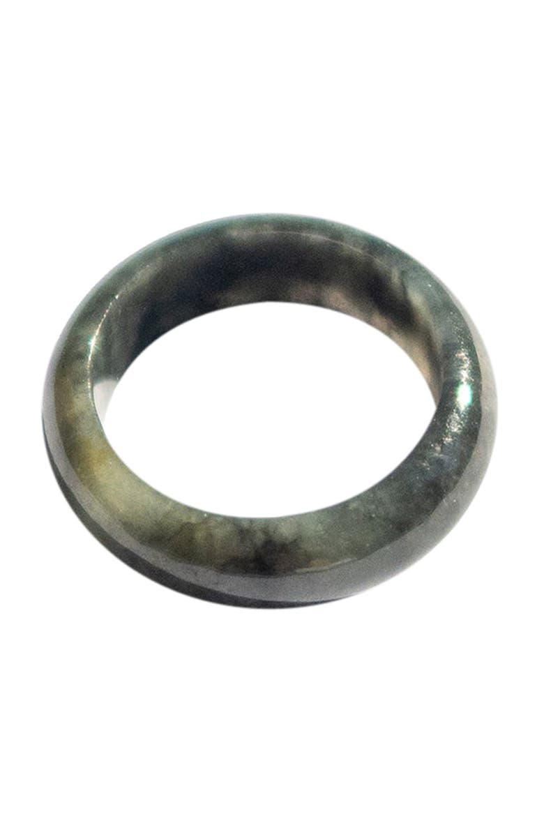 Sesame Grey jade ring, Main, color, Grey