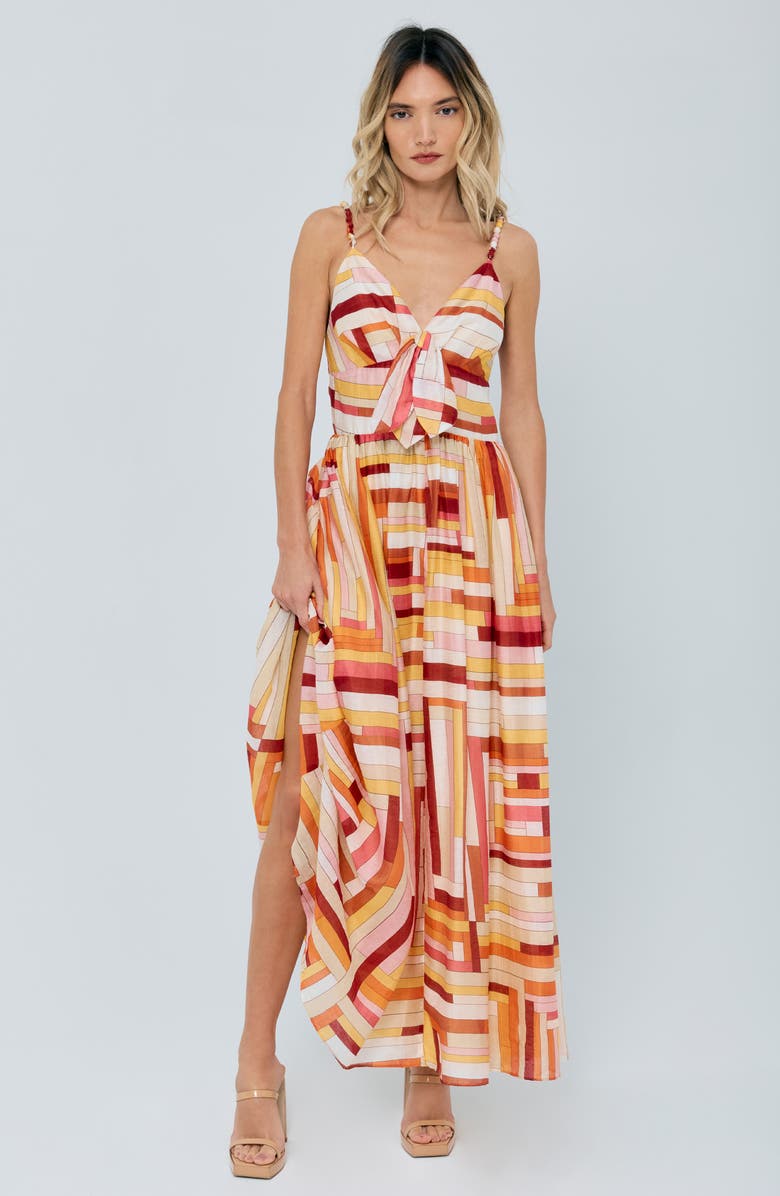 CIEBON Fiona Stripe A-Line Dress, Alternate, color, 