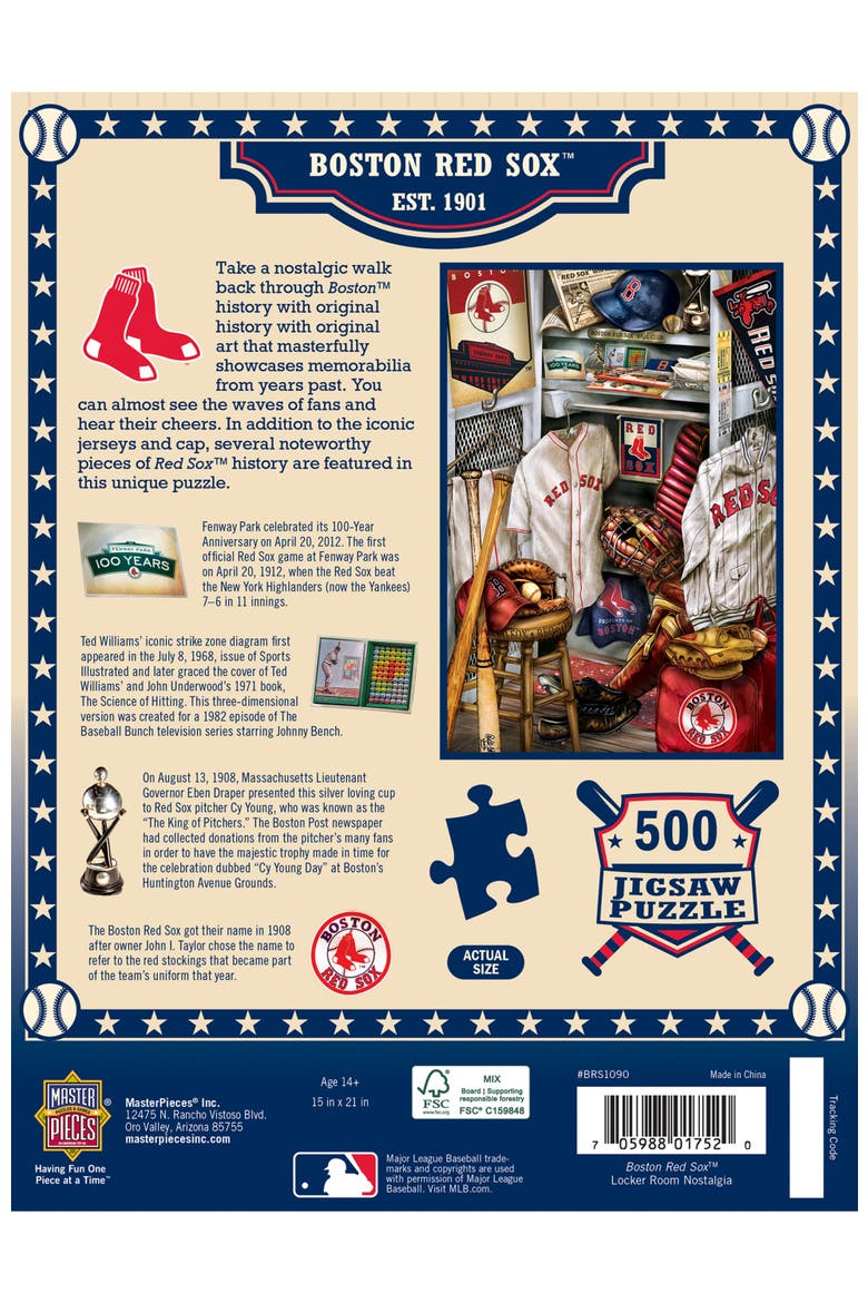 Boston Red Sox Locker Room 500pc Puzzle, Alternate, color, Multicolor