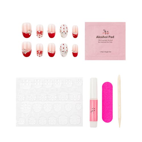 3h Nails Cherry Kiss Luxury Handmade Press On Nails In Red