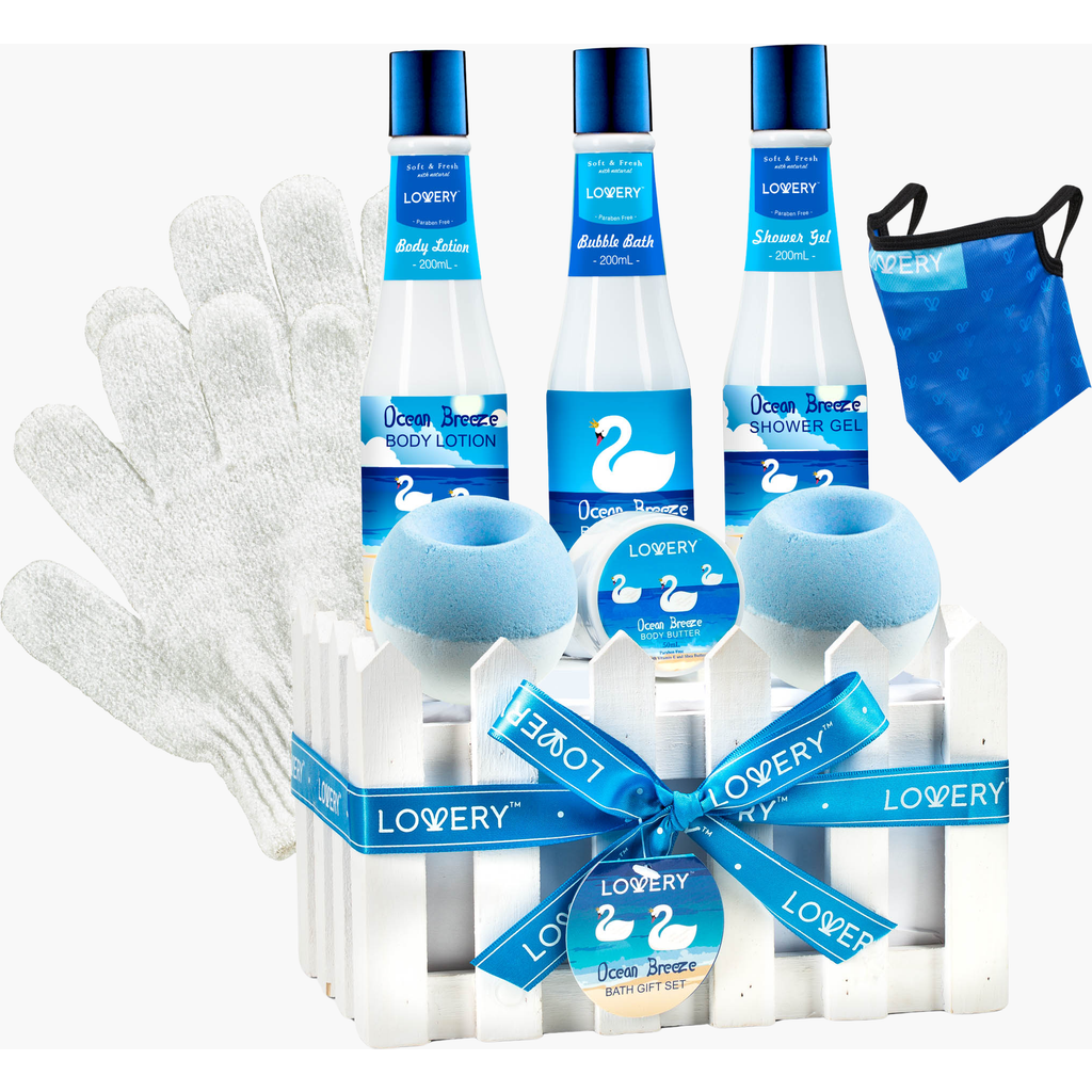 Lovery Ocean Breeze 10-piece Bath Set In Ocean Breeze