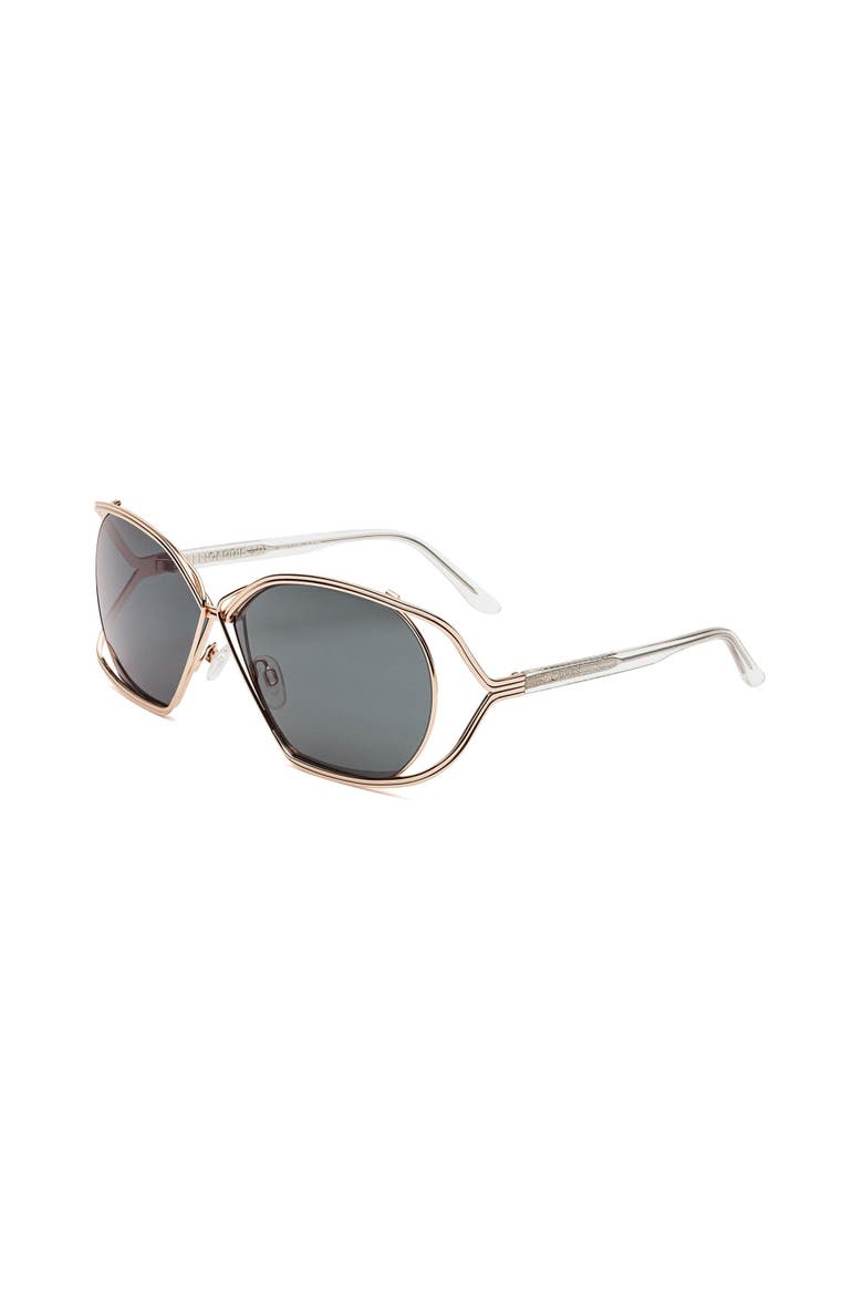 Birdcage | Polarized Sunglasses, Alternate, color, Polished Rose Gold