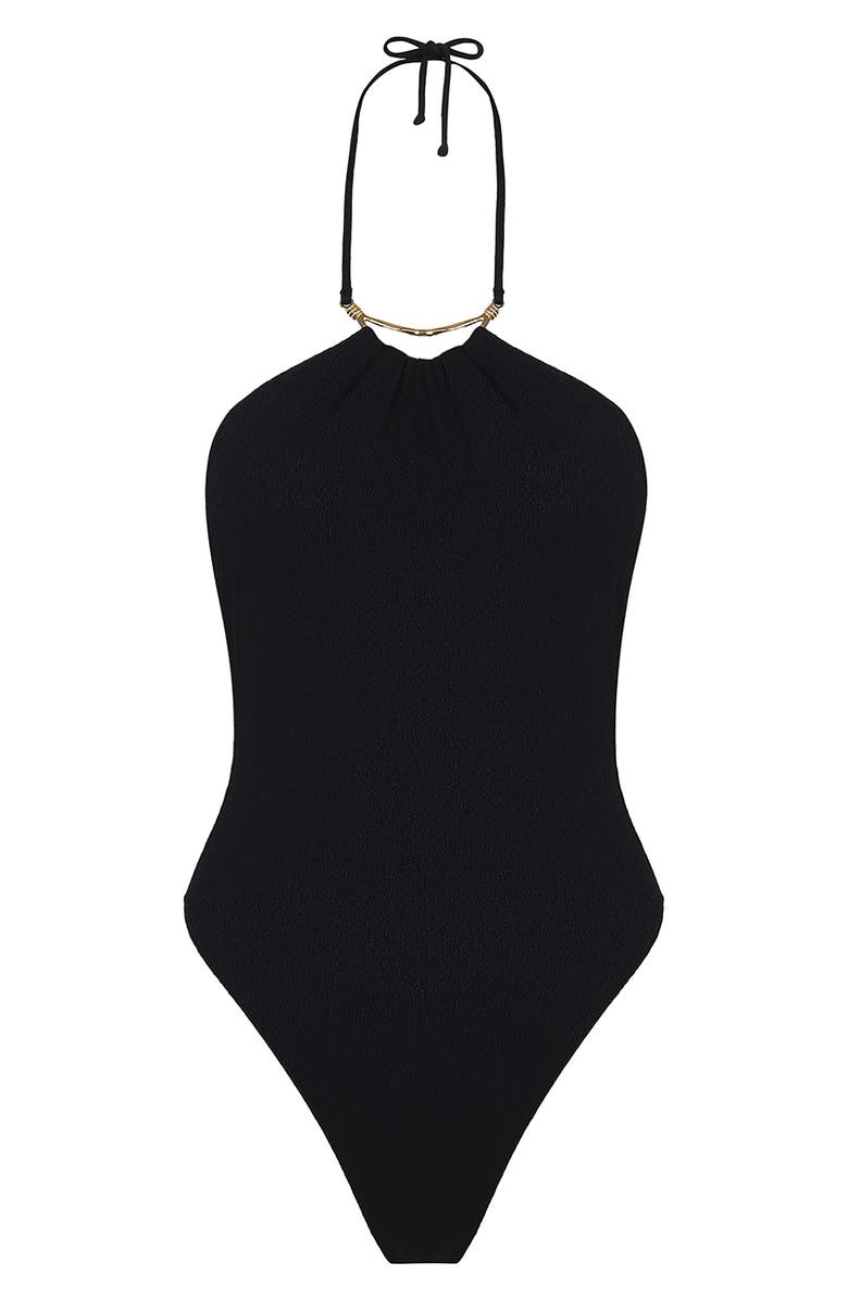 ViX Paula Hermanny Callie One-Piece Swimsuit, Alternate, color, Black